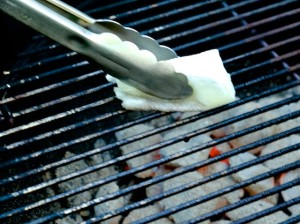 seasoning the grill for fish