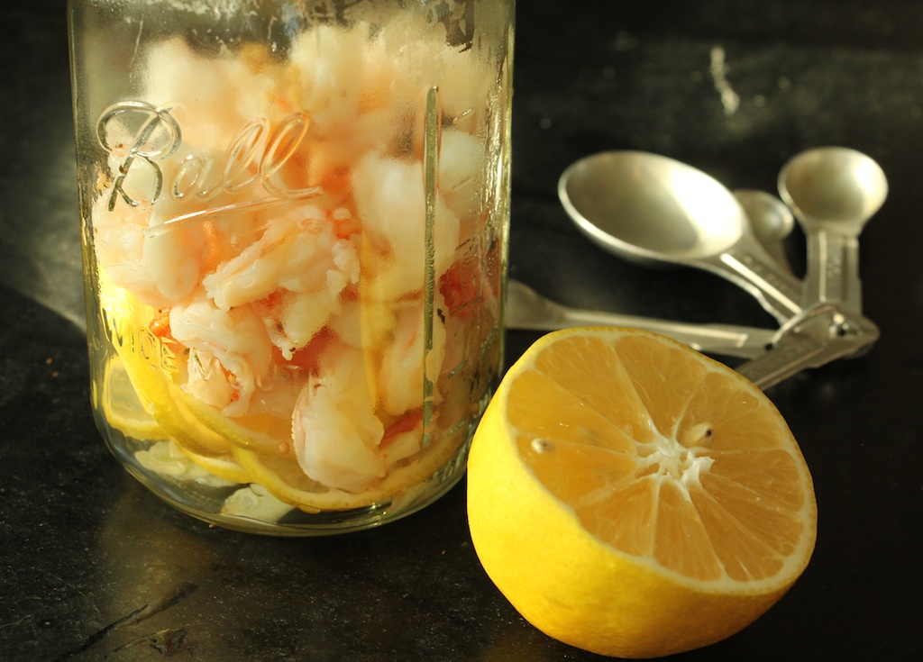 Lemony Pickled Shrimp - Suwannee Rose