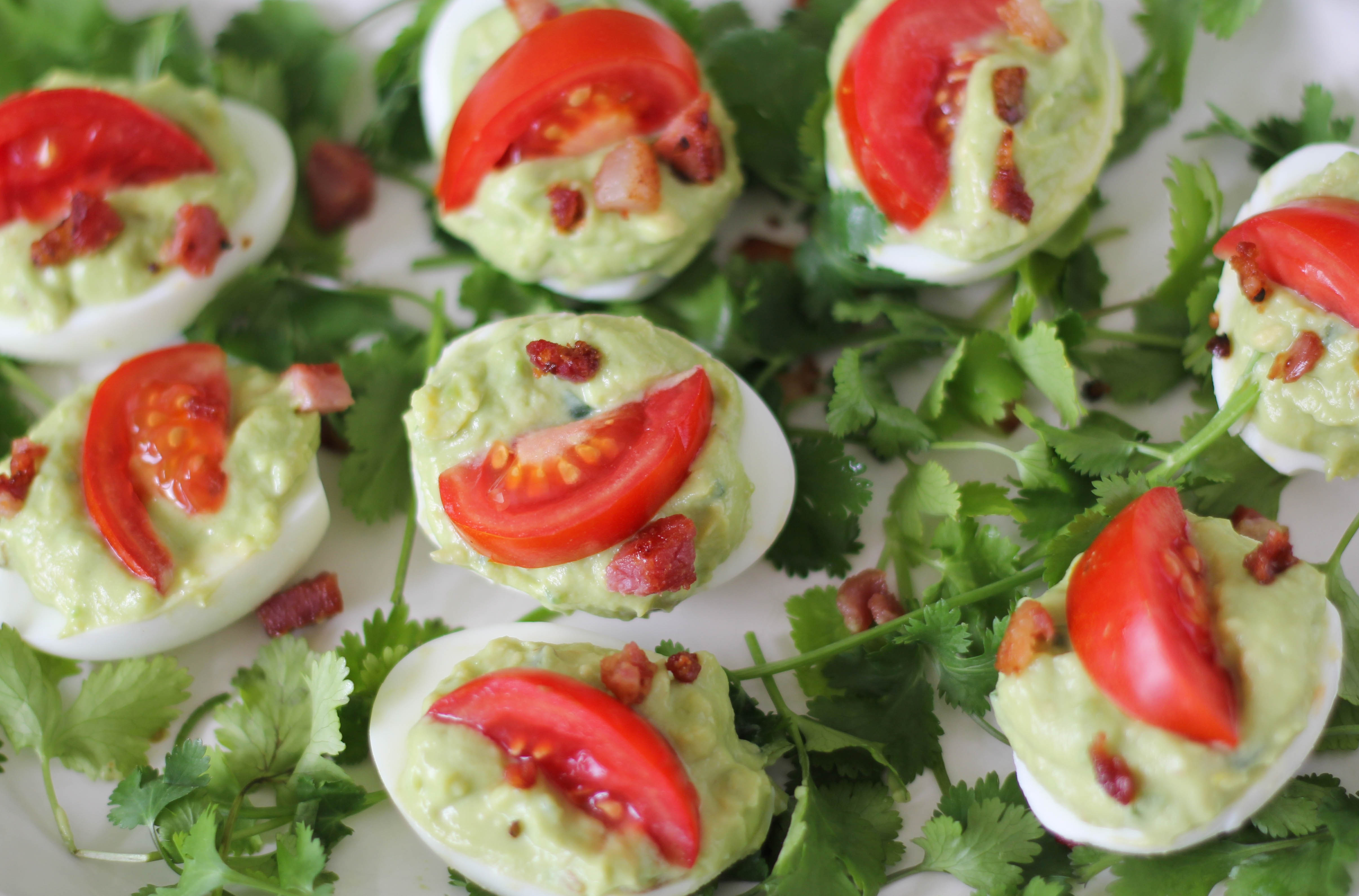 Guacamole Deviled Eggs - Suwannee Rose