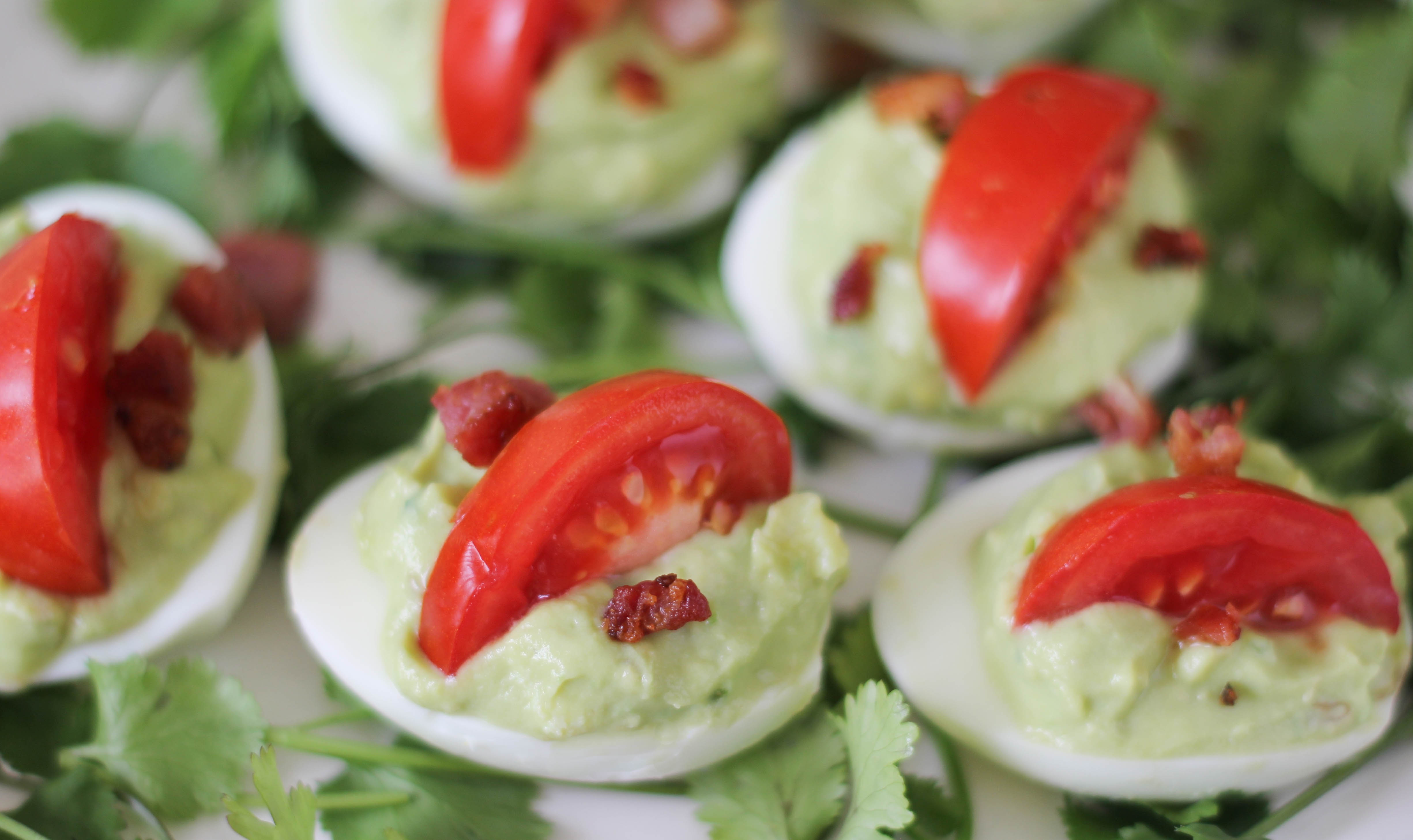 Guacamole Deviled Eggs - Suwannee Rose